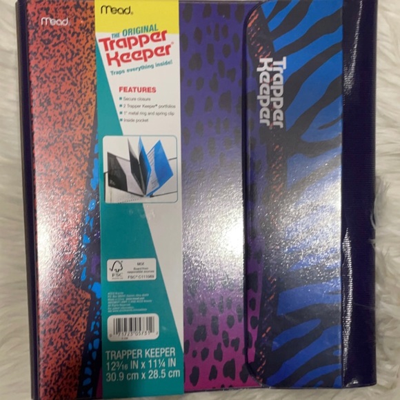 Mead Vintage Retro Trapper Keeper 80s 90s Animal Leopard Print Binder NWT - Picture 11 of 13